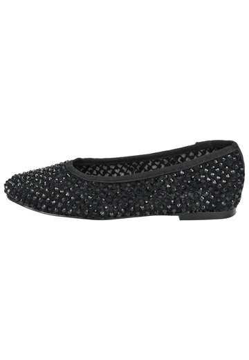 Steve Madden Ballerinas Textil Schwarz - surf4shoes