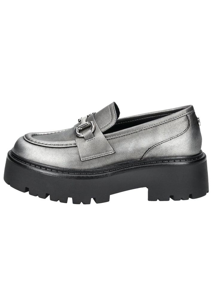Steve Madden Slipper Leder Pewter - surf4shoes