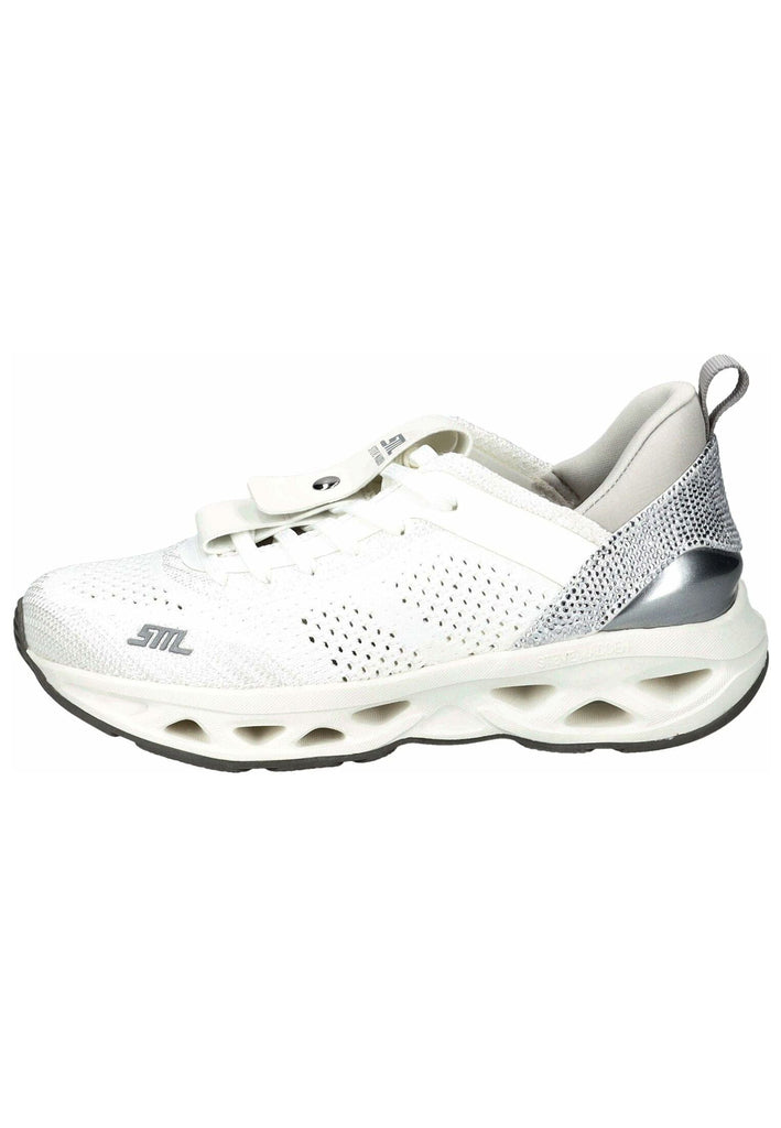 Steve Madden Sneaker Mesh Weiß/Silber - surf4shoes