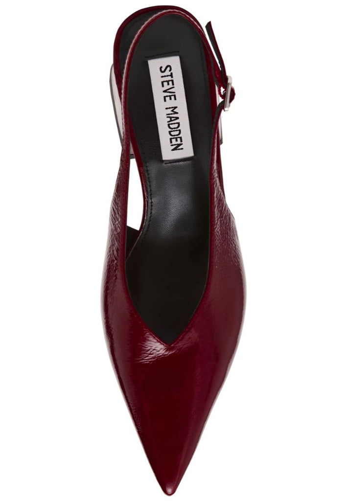 Steve Madden Pumps Leder Weinrot - surf4shoes