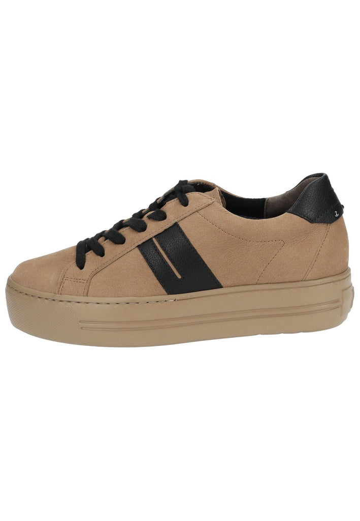 Paul Green Sneaker Leder Braun/Schwarz - surf4shoes