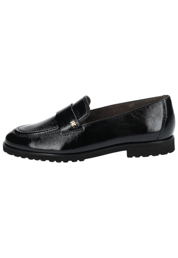 Paul Green Slipper Leder Schwarz Lack - surf4shoes