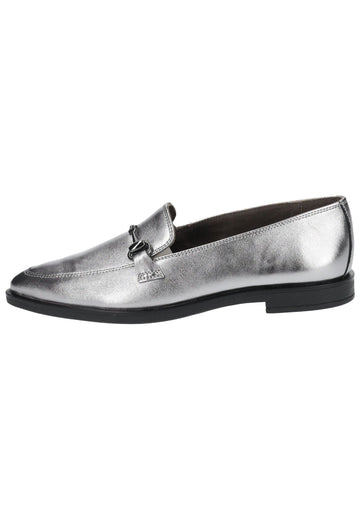 Paul Green Slipper Leder Metallic Silver - surf4shoes