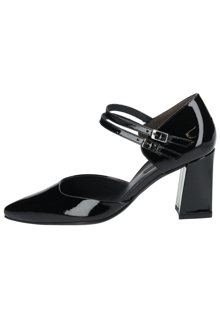 Paul Green Pumps Lederimitat Schwarz Lack - surf4shoes