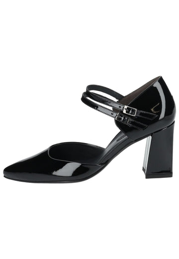 Paul Green Pumps Lederimitat Schwarz Lack - surf4shoes
