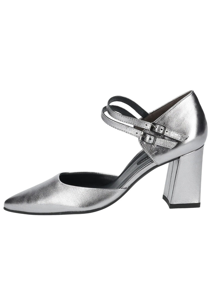 Paul Green Pumps Leder Metallic Silver - surf4shoes