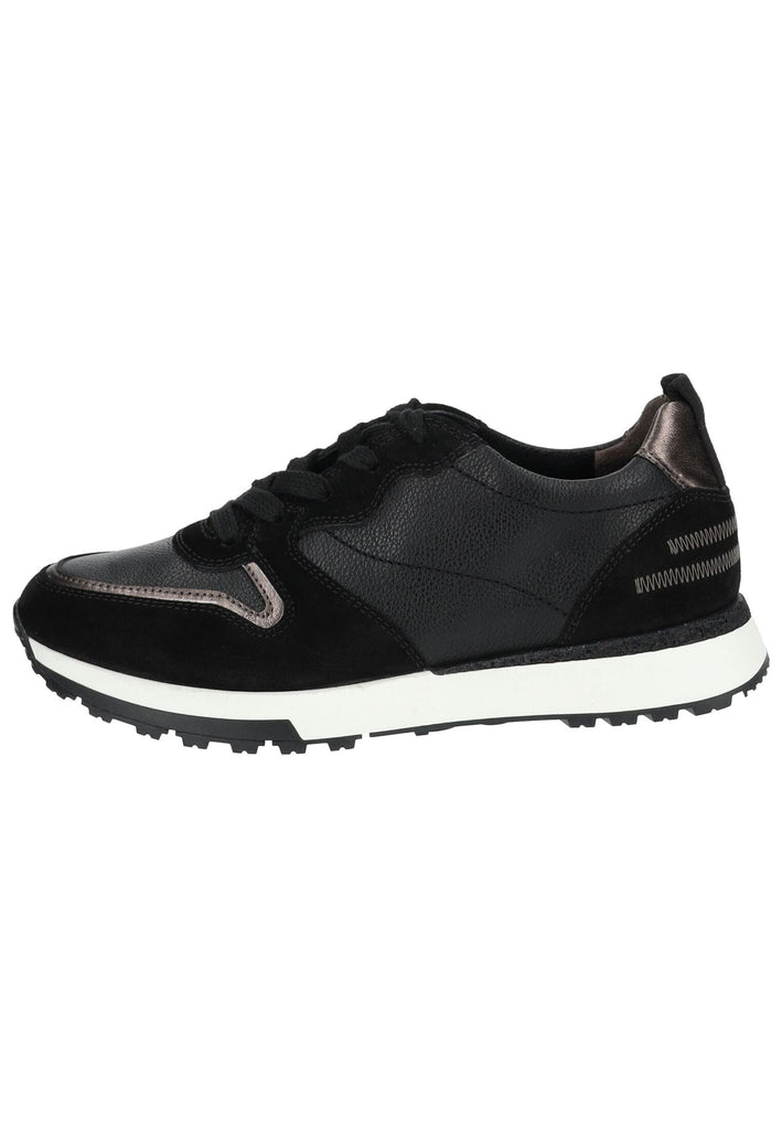 Paul Green Sneaker Leder Schwarz Kombi - surf4shoes