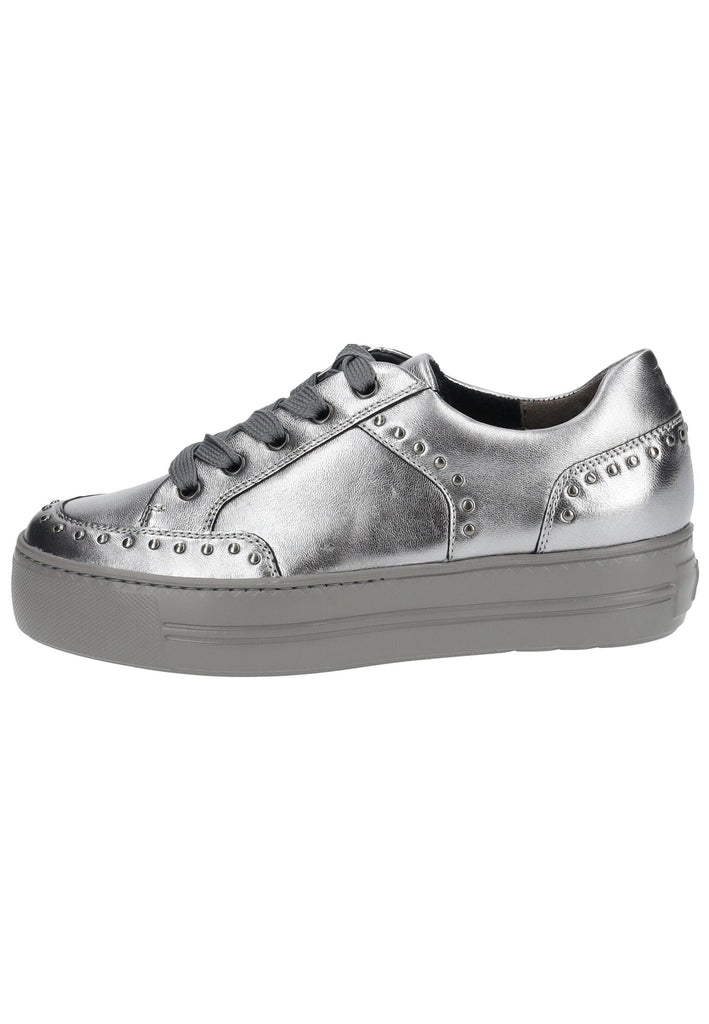 Paul Green Sneaker Leder Metallic Silver - surf4shoes