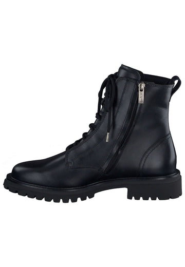 Paul Green Stiefelette Glattleder Schwarz - surf4shoes
