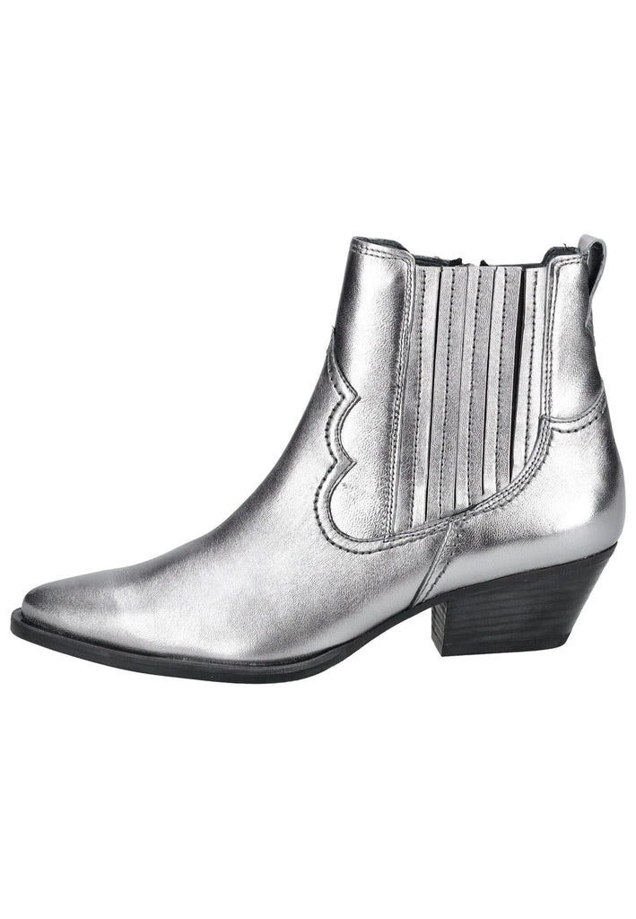 Paul Green Stiefelette Nappaleder Metallic Silver - surf4shoes