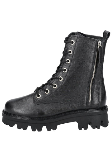 Paul Green Stiefelette Glattleder Schwarz - surf4shoes