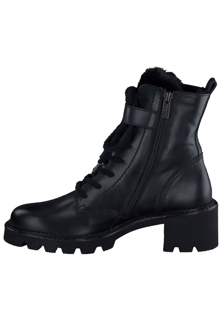 Paul Green Stiefelette Glattleder Schwarz Warmfutter - surf4shoes