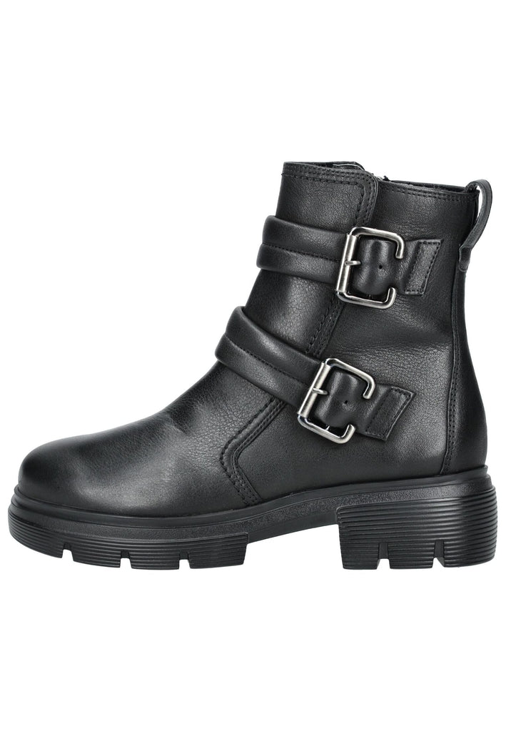 Paul Green Stiefelette Glattleder Schwarz - surf4shoes