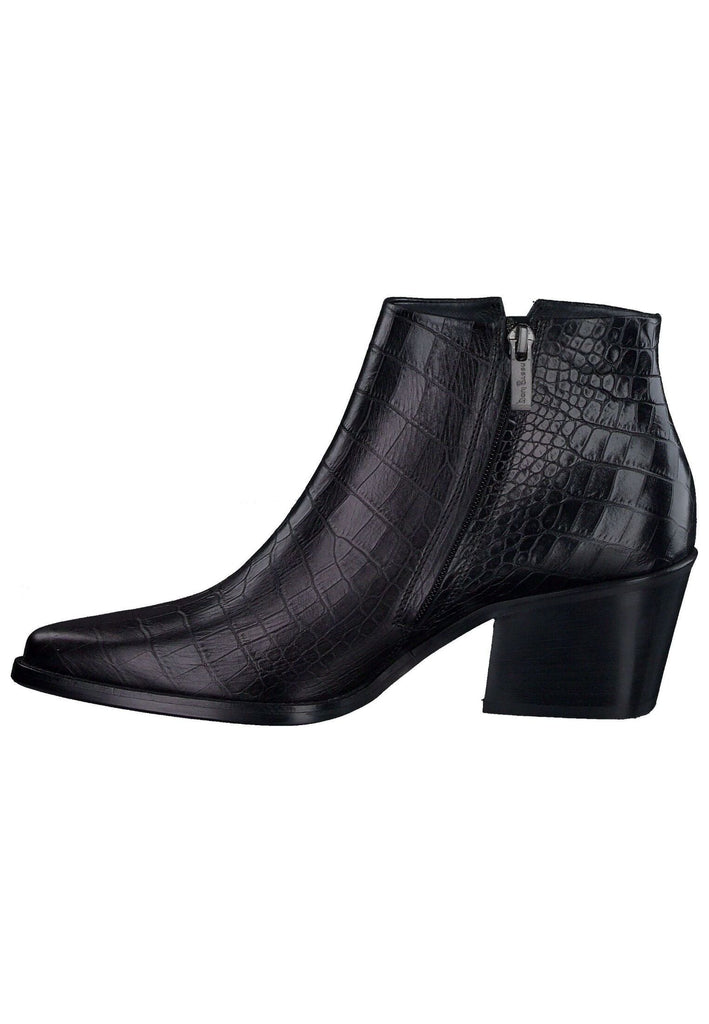 Paul Green Stiefelette Glattleder Croco Black - surf4shoes