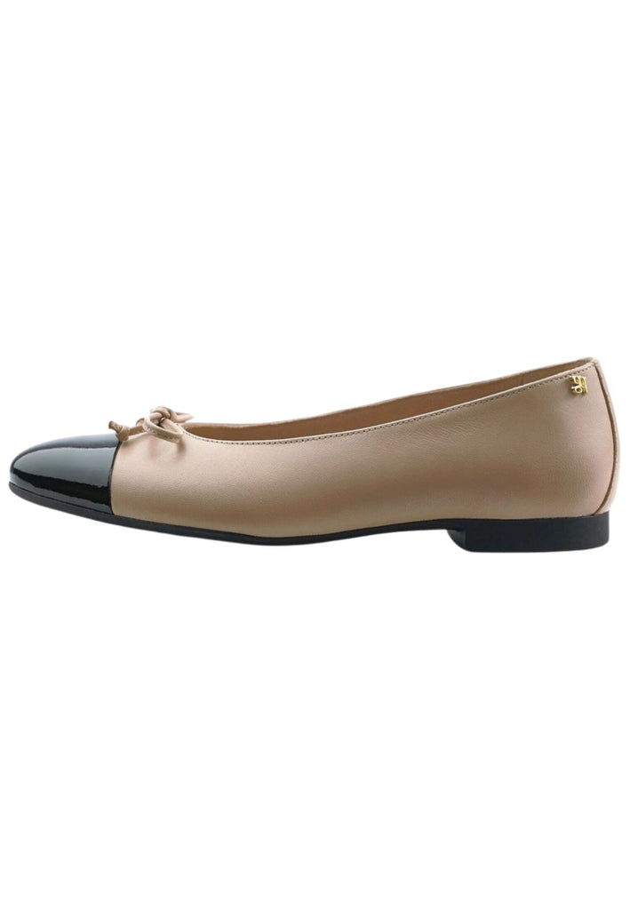 Paul Green Ballerinas Leder Schwarz/Beige - surf4shoes