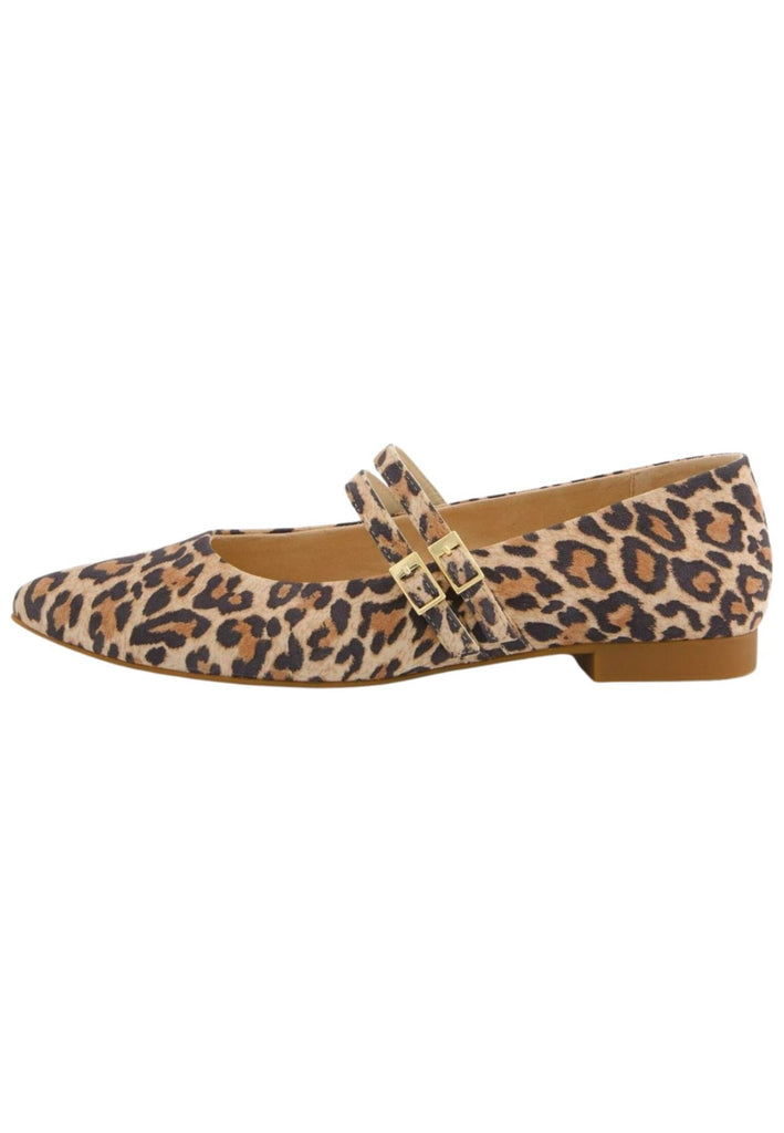 Paul Green Ballerinas Leder Leopard - surf4shoes