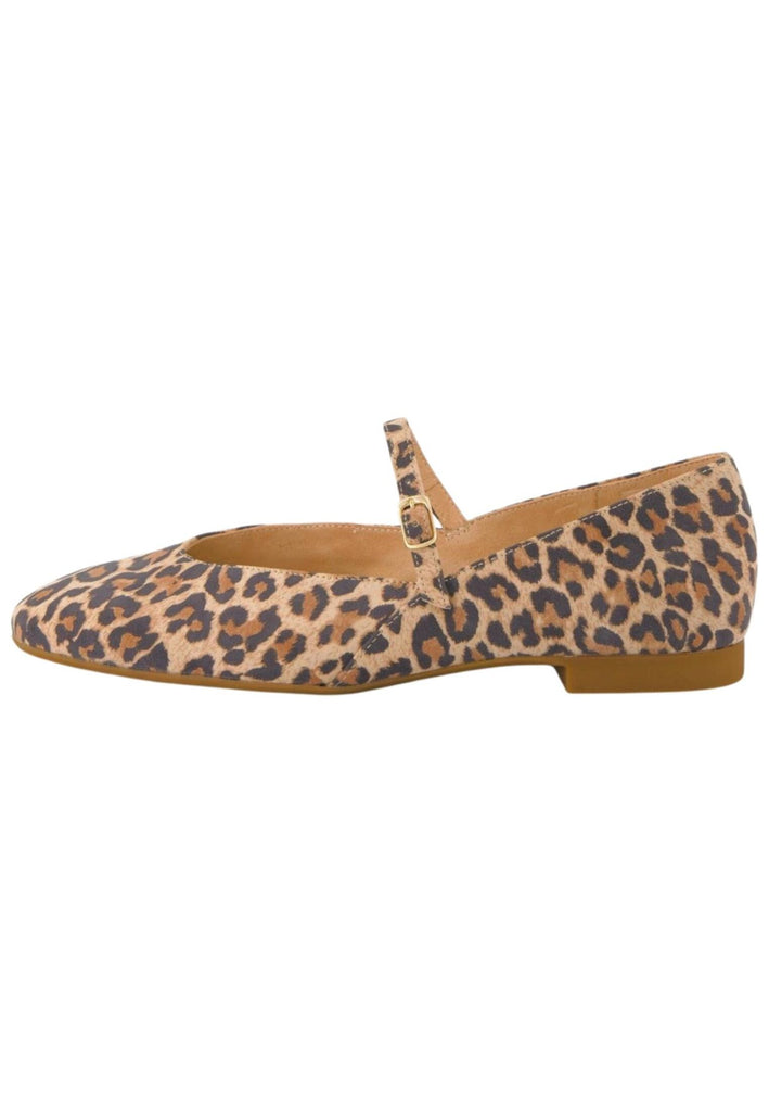 Paul Green Ballerinas Leder Leopard - surf4shoes