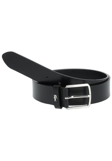 Lacoste Gürtel Leder Schwarz - surf4shoes