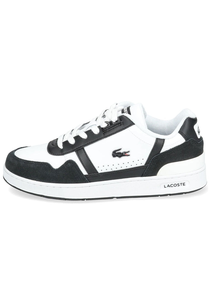 Lacoste Sneaker Leder/Textil Weiß/Schwarz - surf4shoes