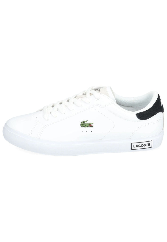 Lacoste Sneaker Leder Weiß/Schwarz - surf4shoes