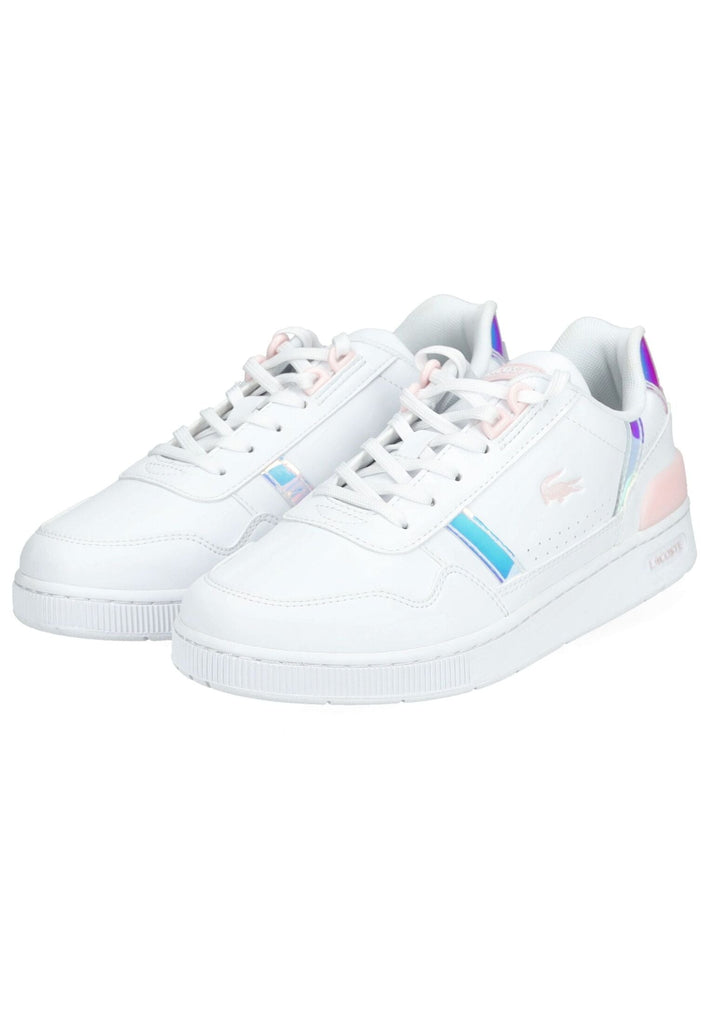 Lacoste Sneaker Lederimitat Weiß/Pink - surf4shoes