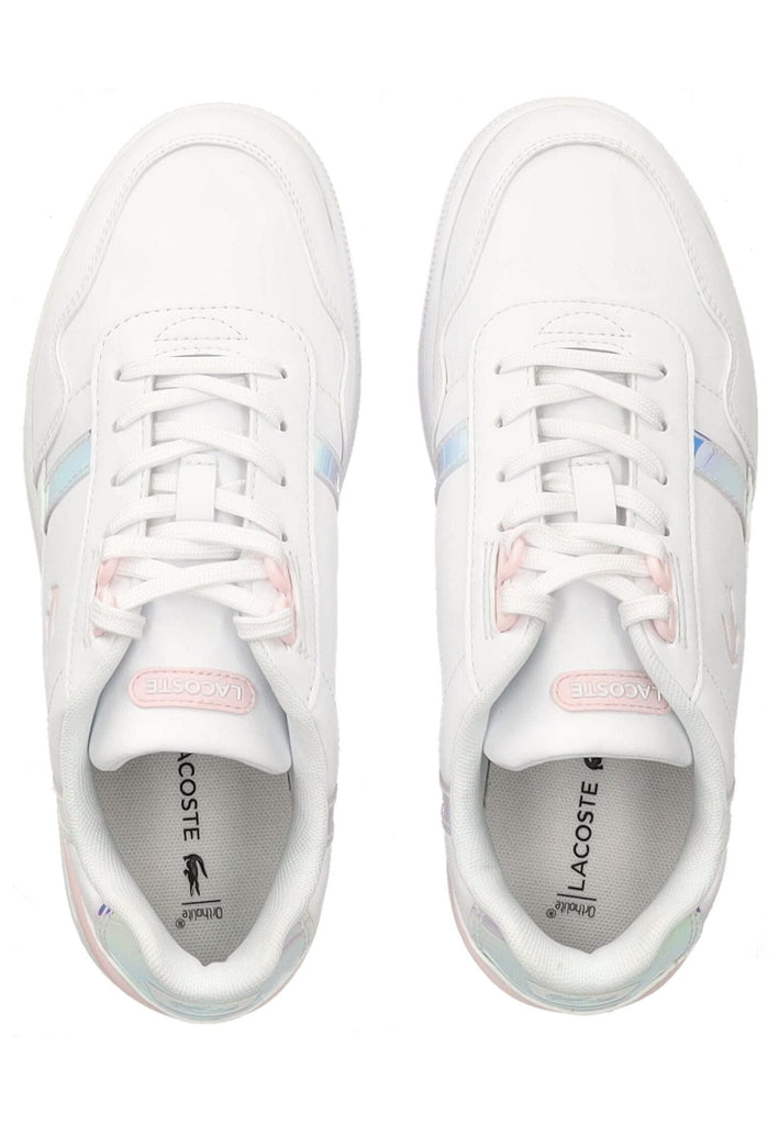 Lacoste Sneaker Lederimitat Weiß/Pink - surf4shoes