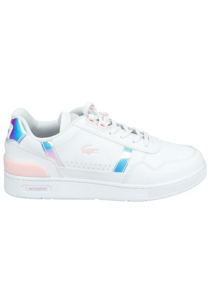 Lacoste Sneaker Lederimitat Weiß/Pink - surf4shoes