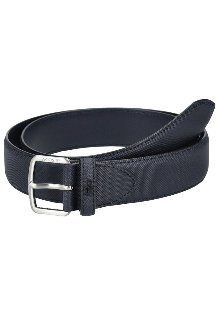 Lacoste Gürtel Lederimitat Marine - surf4shoes