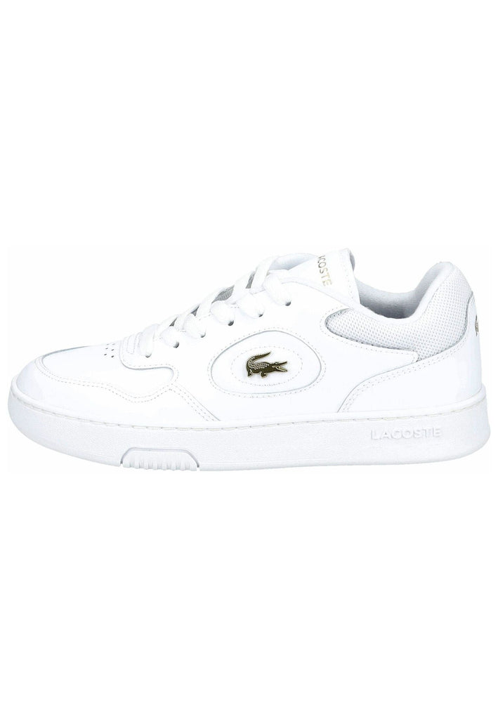 Lacoste Sneaker Leder/Textil Weiß/Gold - surf4shoes