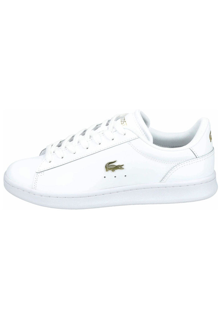 Lacoste Sneaker Leder Weiß/Gold - surf4shoes