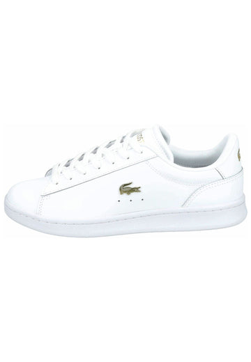 Lacoste Sneaker Leder Weiß/Gold - surf4shoes