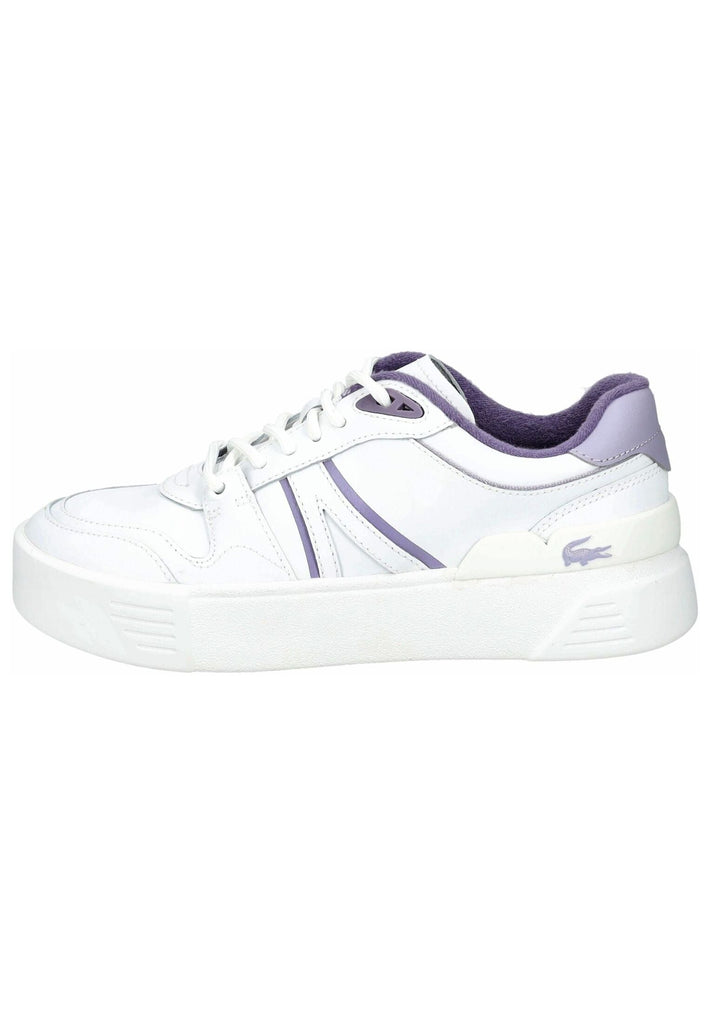 Lacoste Sneaker Leder/Textil Weiß/Lila - surf4shoes