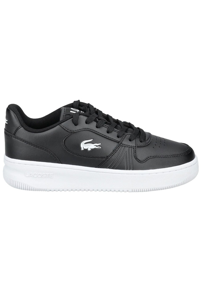 Lacoste Sneaker Lederimitat Schwarz/Weiß - surf4shoes