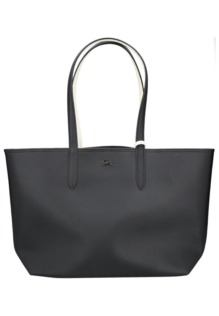 Lacoste Taschen Lederimitat Schwarz/Weiß - surf4shoes