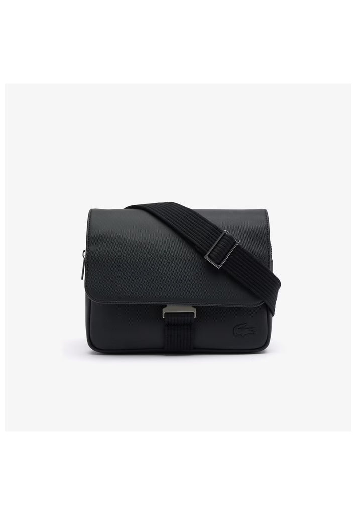 Lacoste Taschen Lederimitat Schwarz - surf4shoes