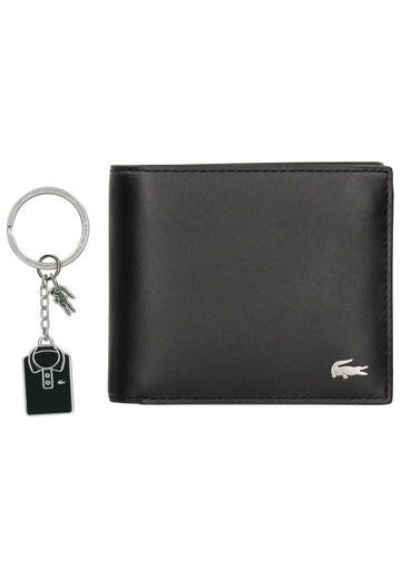 Lacoste Taschen Leder Schwarz/Grün - surf4shoes