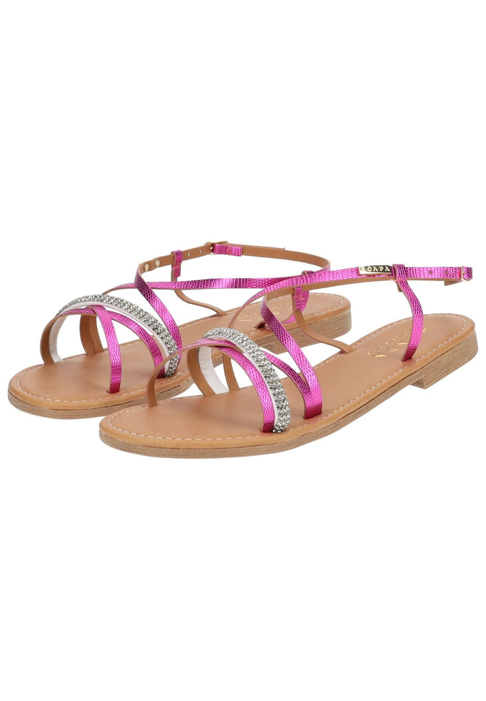 Scapa Sandalen Lederimitat Fuchsia - surf4shoes
