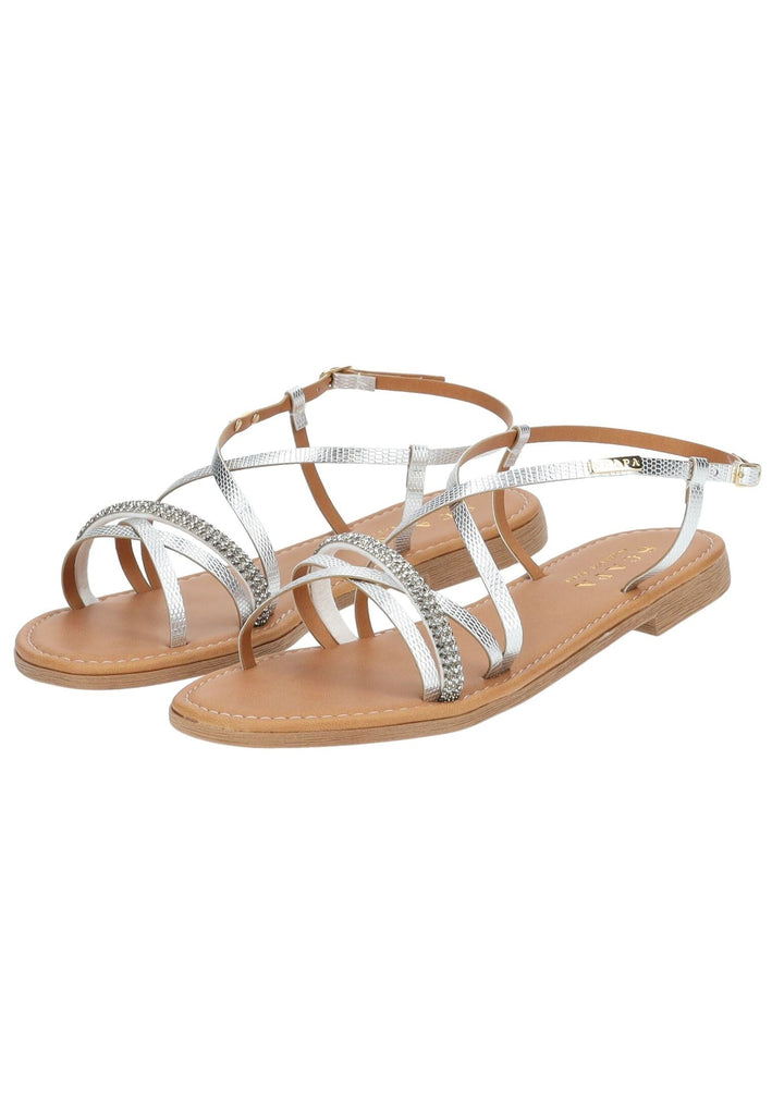 Scapa Sandalen Lederimitat Silber - surf4shoes