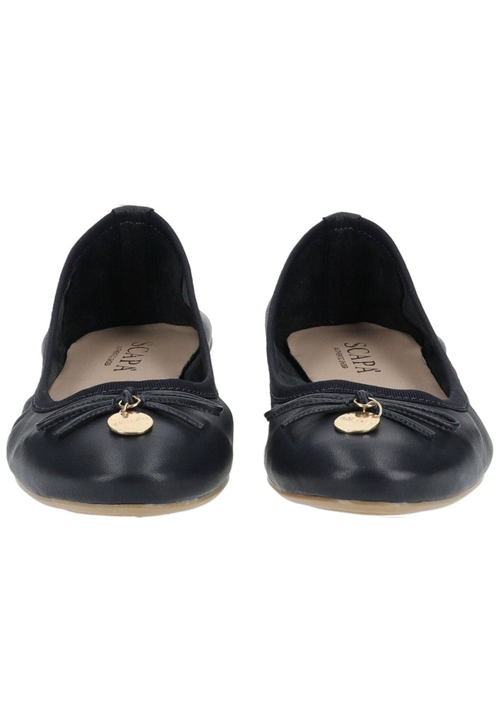 Scapa Ballerinas Leder Blau - surf4shoes