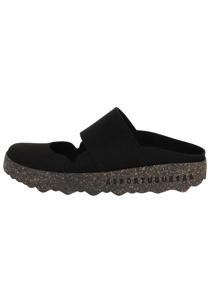 ASPORTUGUESAS Hausschuhe Leder Schwarz - surf4shoes