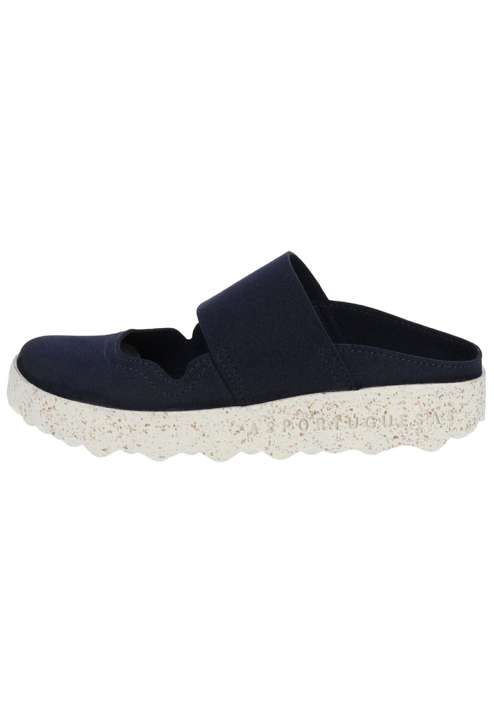 ASPORTUGUESAS Pantoletten Leder Navy - surf4shoes