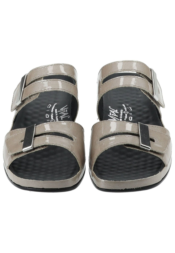 Vital Pantoletten Leder Taupe - surf4shoes