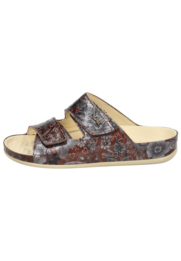 Vital Pantoletten Leder Braun - surf4shoes