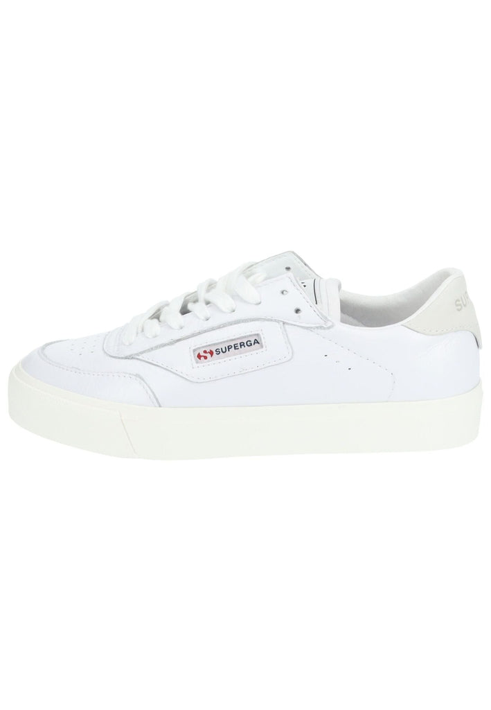 Superga Sneaker Glattleder Weiß - surf4shoes