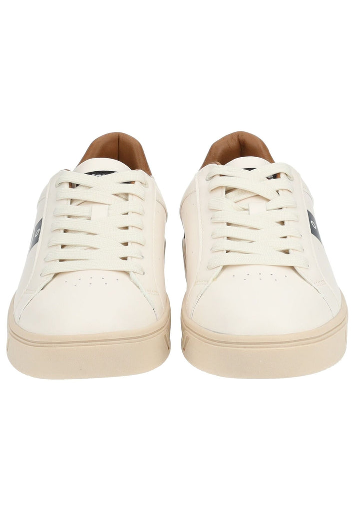 Blauer Sneaker Lederimitat Cream - surf4shoes