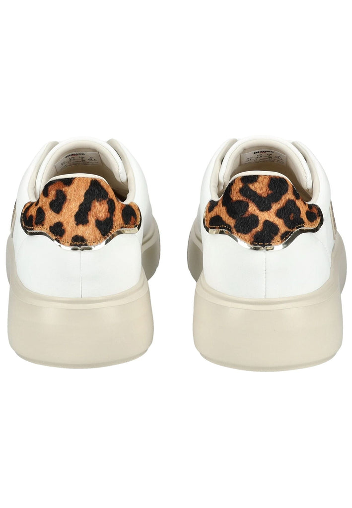 Blauer Sneaker Leder/Synthetik Weiß Kombi - surf4shoes