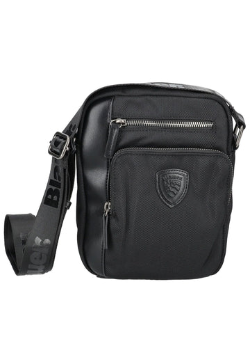 Blauer Taschen Lederimitat/Textil Schwarz - surf4shoes