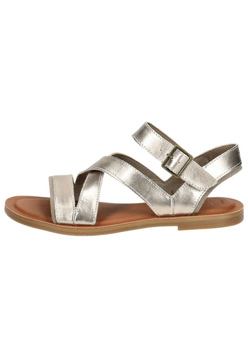 TOMS Sandalen Leder Gold - surf4shoes