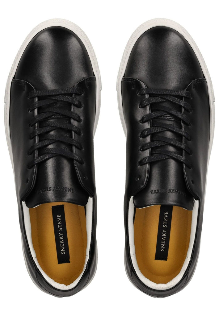 Sneaky Steve Sneaker Leder Schwarz - surf4shoes
