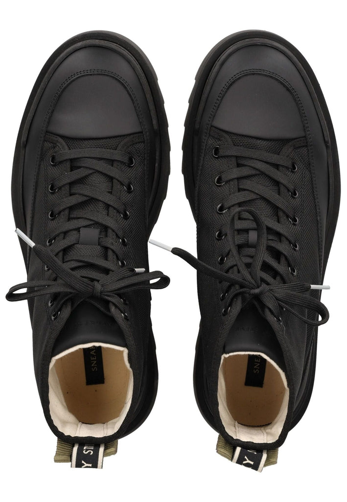 Sneaky Steve Stiefelette Nylon Schwarz Warmfutter - surf4shoes